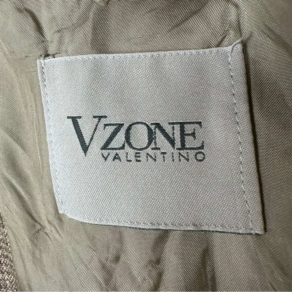 Valentino 100% Linen Neutral Tone Sport Jacket
